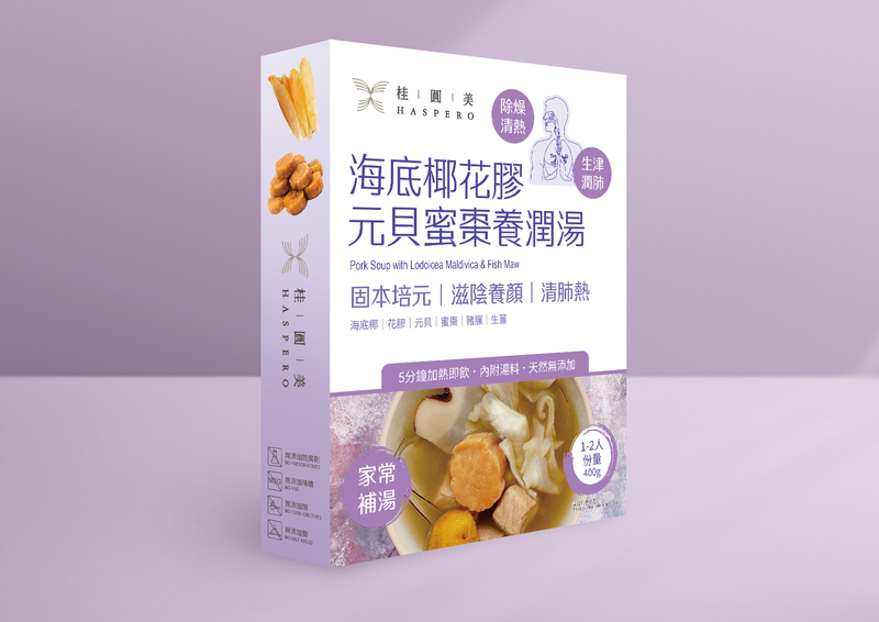 海底椰花膠元貝蜜棗養潤湯 400g